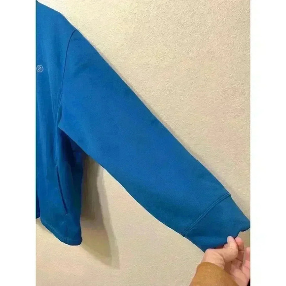 IZOD PerformX Men's Jacket Sz XXL Quarter Zip Pullover Blue Mock Neck Athletic - Picture 3 of 12